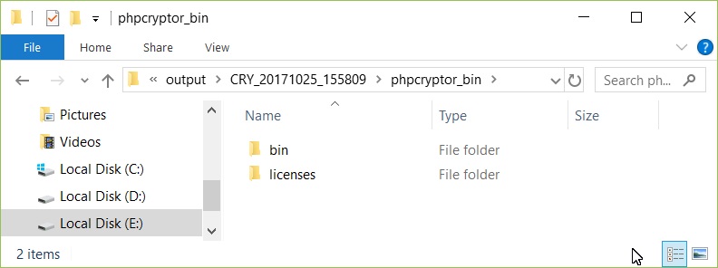 compiled project